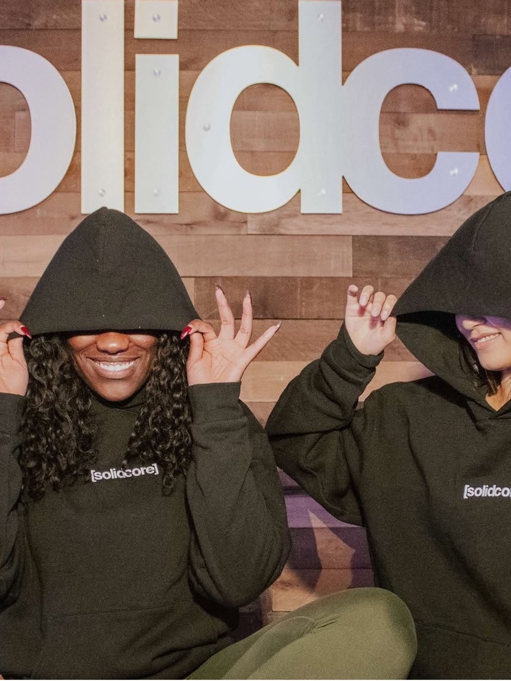 Solidcore Solidays Black Logo Hoodie Size Small Oversized NWOT RARE